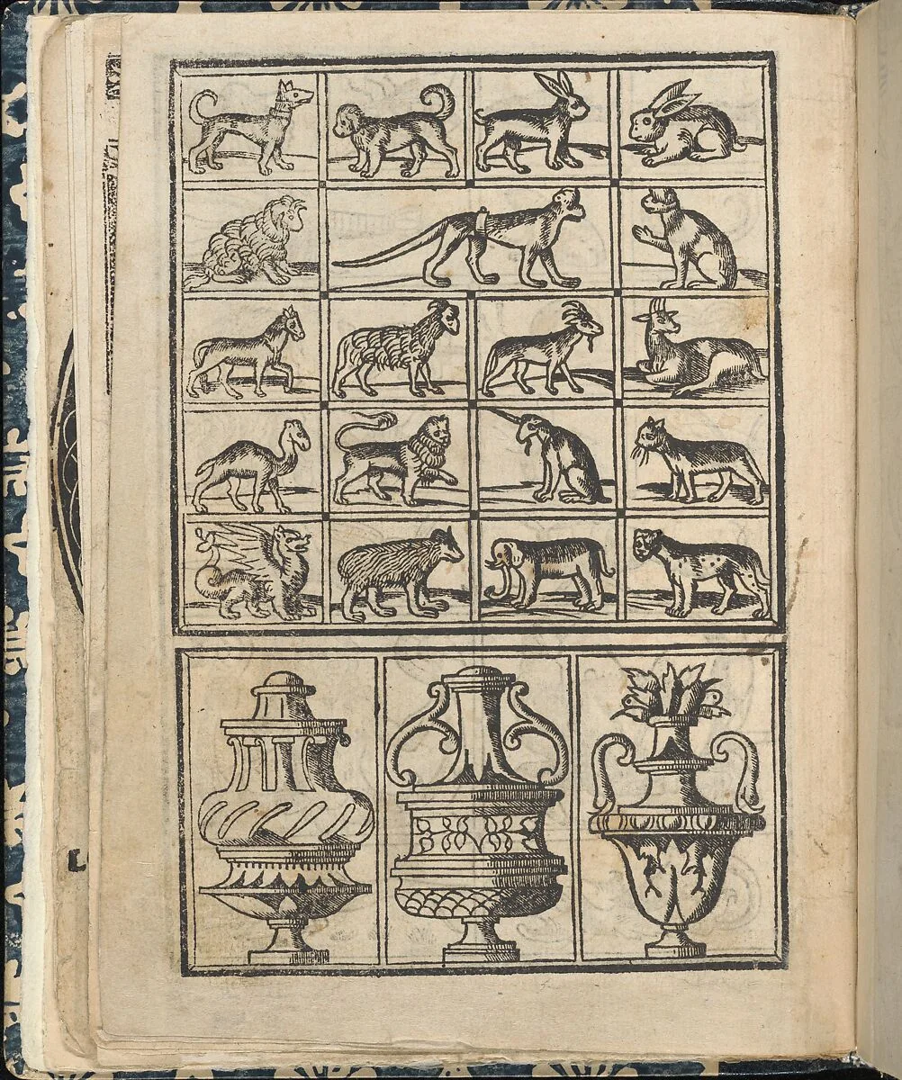 Essempio di recammi, page 11 (verso) — Giovanni Antonio di Nicolini da Sabio e i fratelli|Giovanni Antonio Tagliente