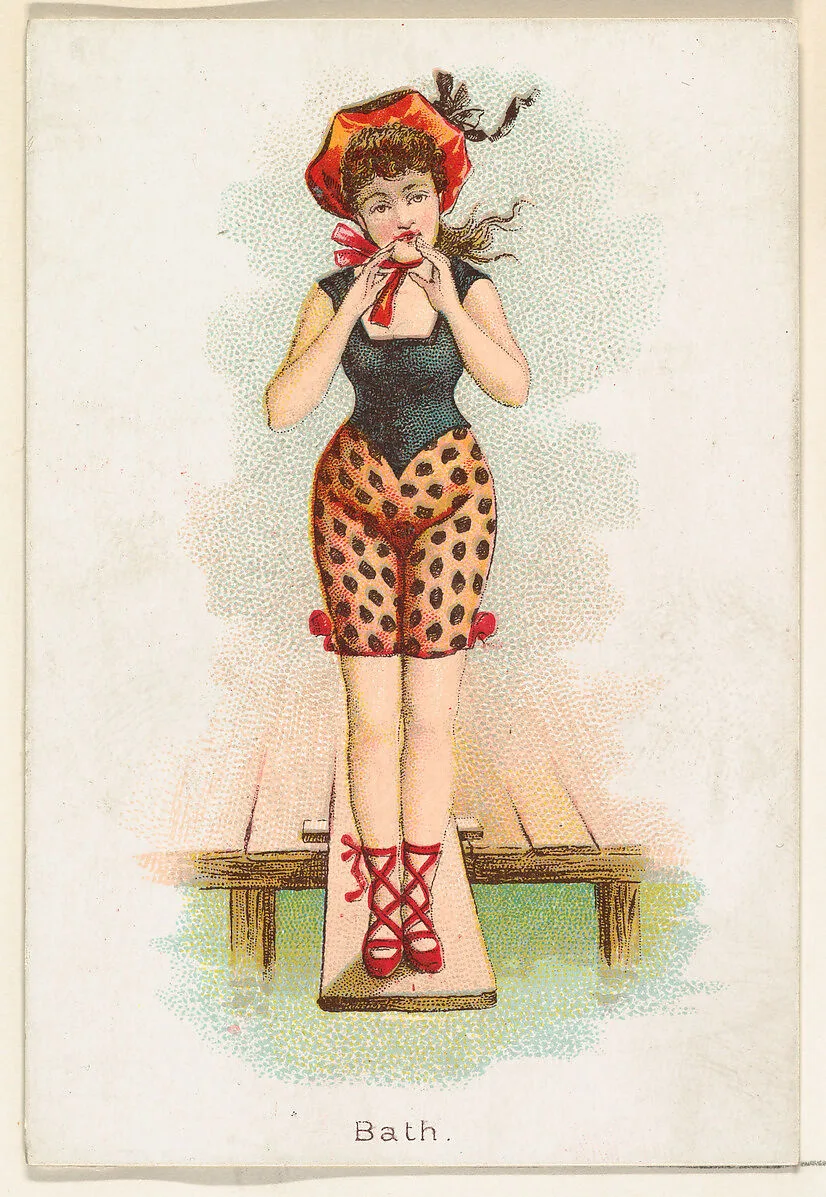 Bath, from the Beautiful Bathers series (N192) issued by Wm. S. Kimball & Co. — William S. Kimball & Company|Julius Bien