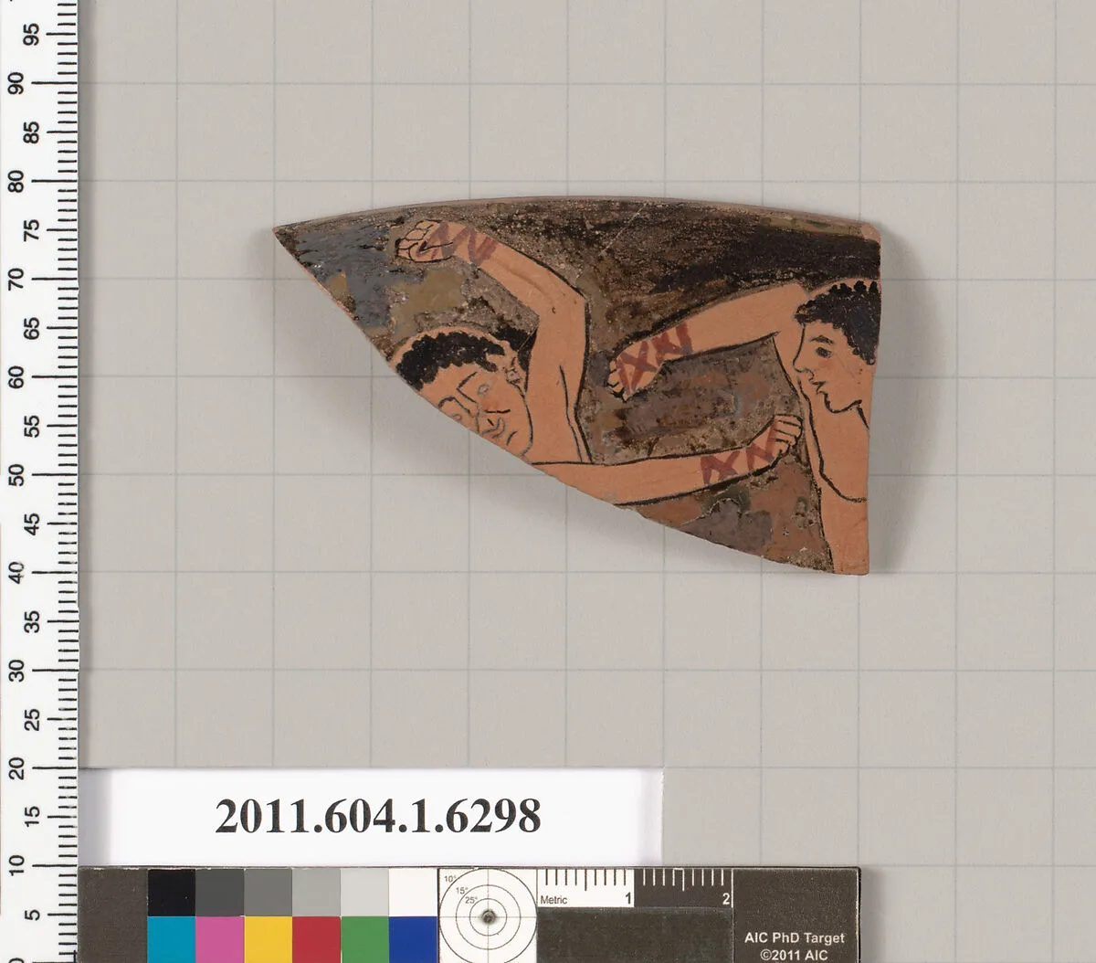 Terracotta rim fragment of a kylix (drinking cup) — Unknown