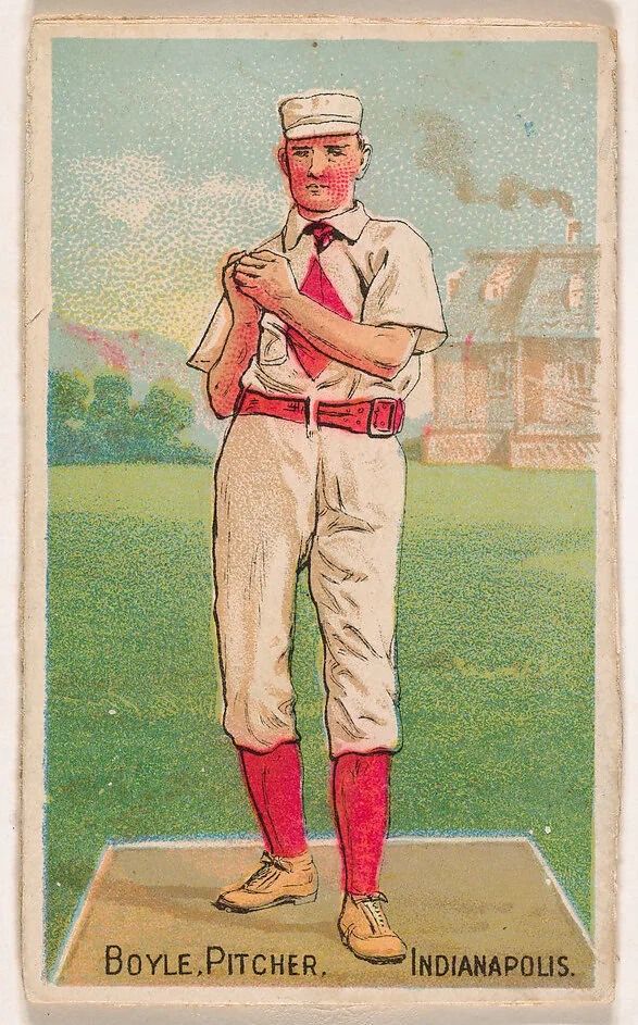 Boyle, Pitcher, Indianapolis, from the Gold Coin series (N284) for Gold Coin Chewing Tobacco — D. Buchner & Co., New York