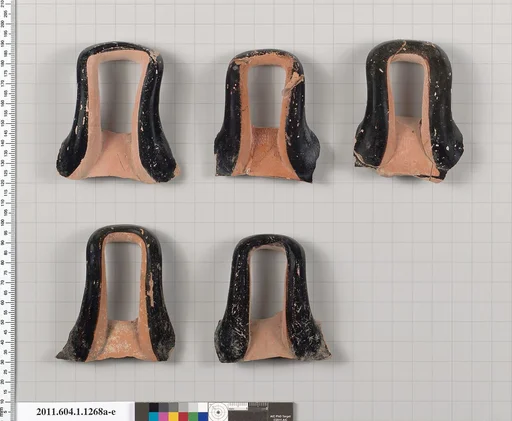 Terracotta fragments of kylikes (drinking cups)