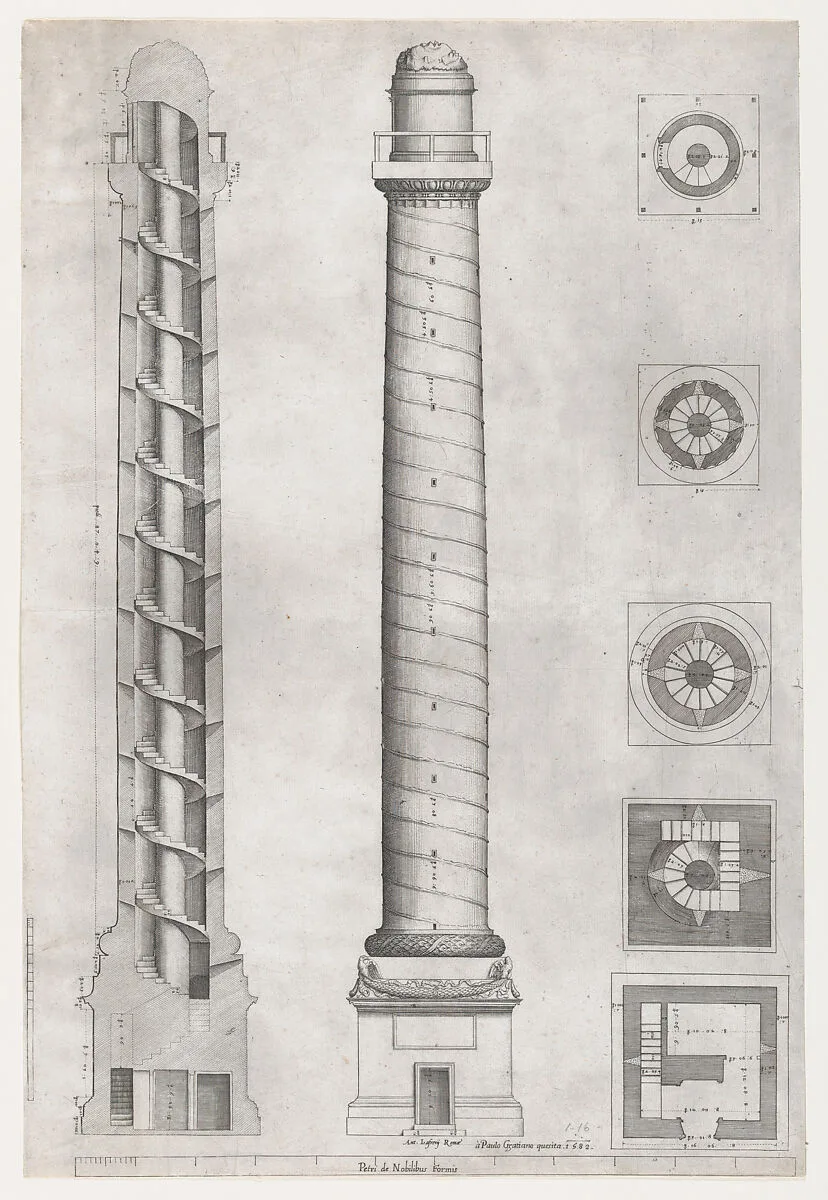 Speculum Romanae Magnificentiae: Column of Trajan — Paolo Graziani|Pietro de' Nobili|Antonio Lafreri|Anonymous
