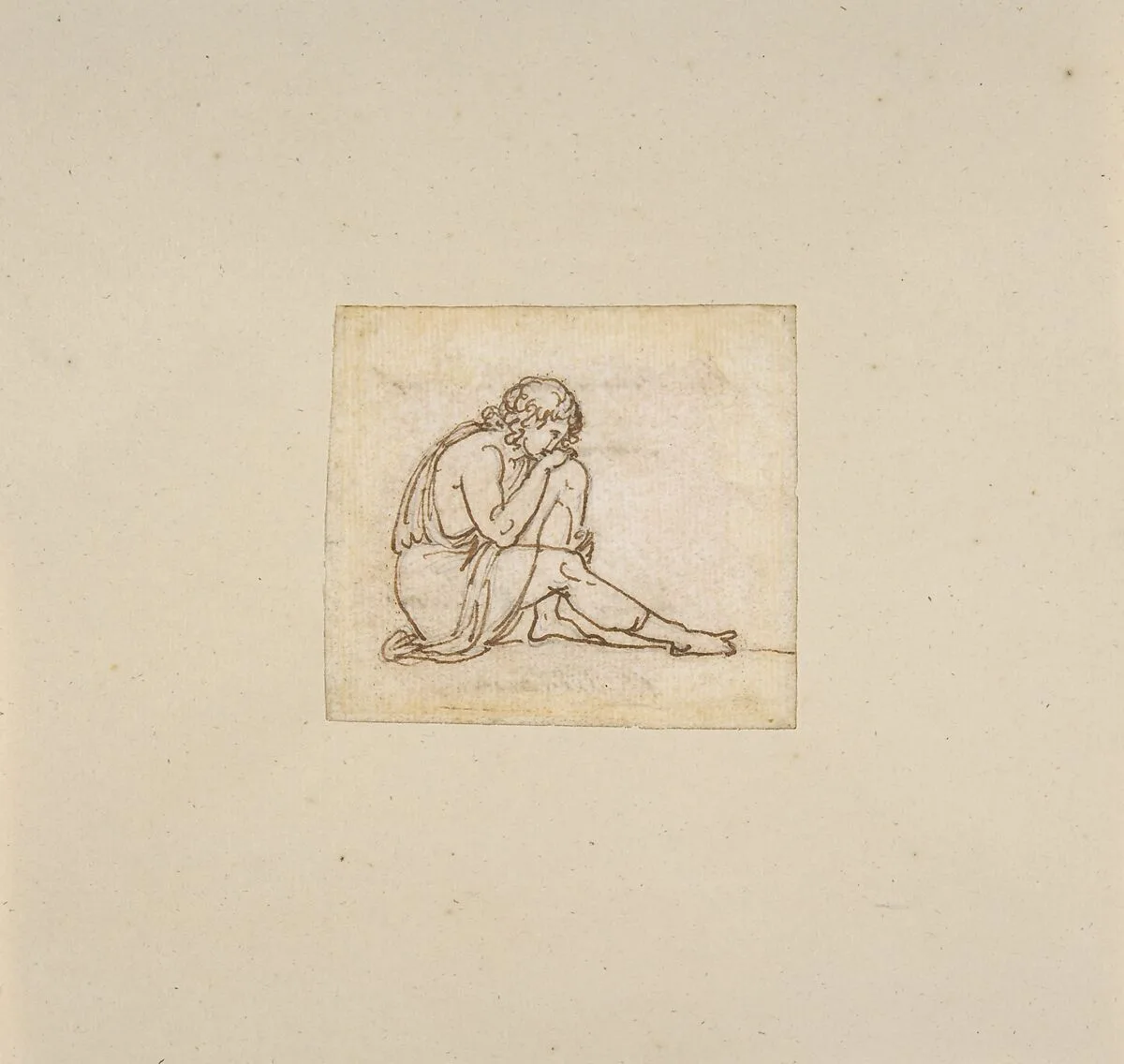 A Seated Youth — Bertel Thorvaldsen