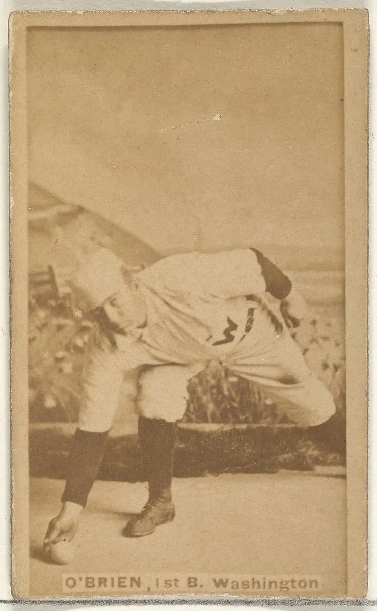 William Smith "Billy" O'Brien, 1st Base, Washington Nationals, from the Old Judge series (N172) for Old Judge Cigarettes — Goodwin & Company