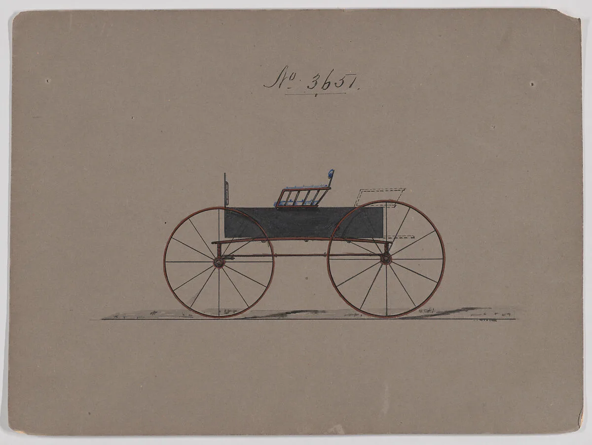 Design for T-Cart, no. 3651 — Brewster & Co.|Herman Stahmer