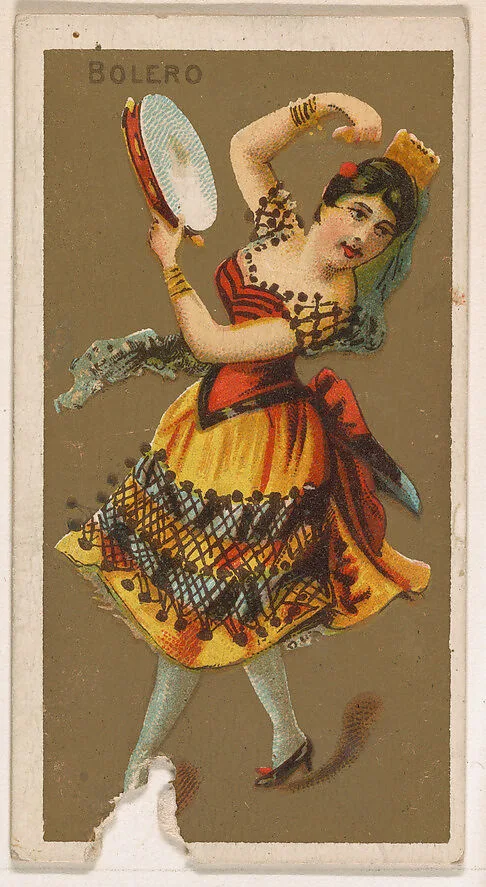 Bolero, from National Dances (N225, Type 1) issued by Kinney Bros. — Kinney Brothers Tobacco Company