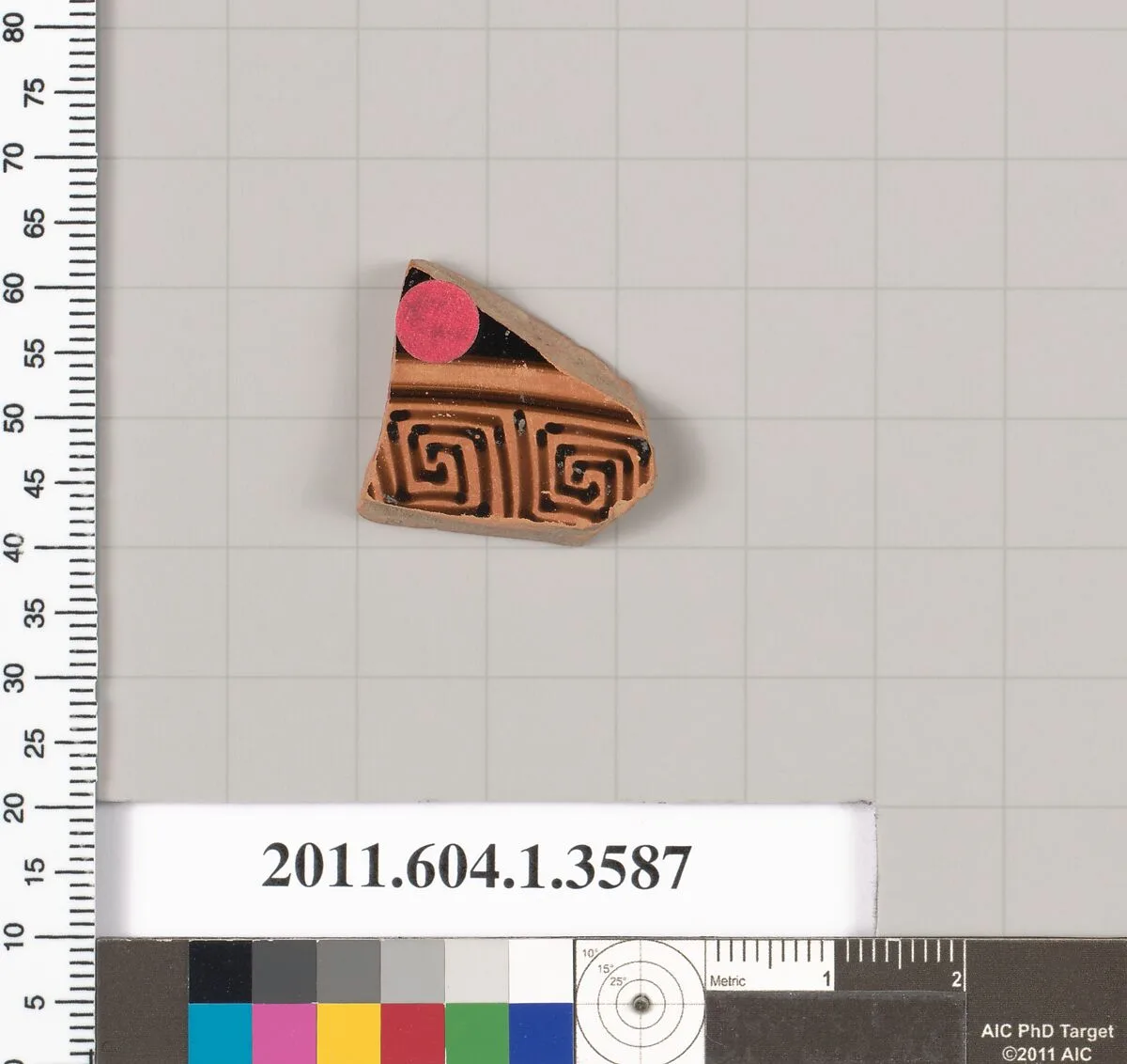 Terracotta fragment of a kylix (drinking cup) — Unknown