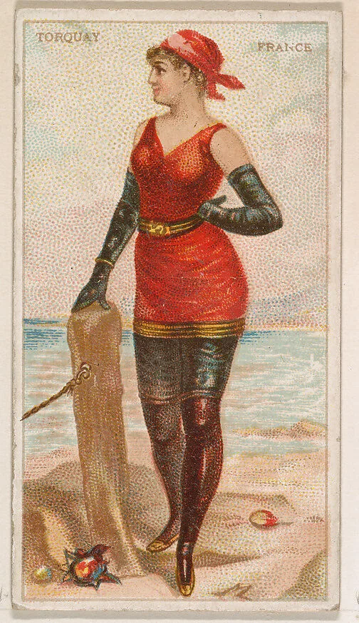 Torquay, France, from the Surf Beauties series (N232), issued by Kinney Bros. — Kinney Brothers Tobacco Company