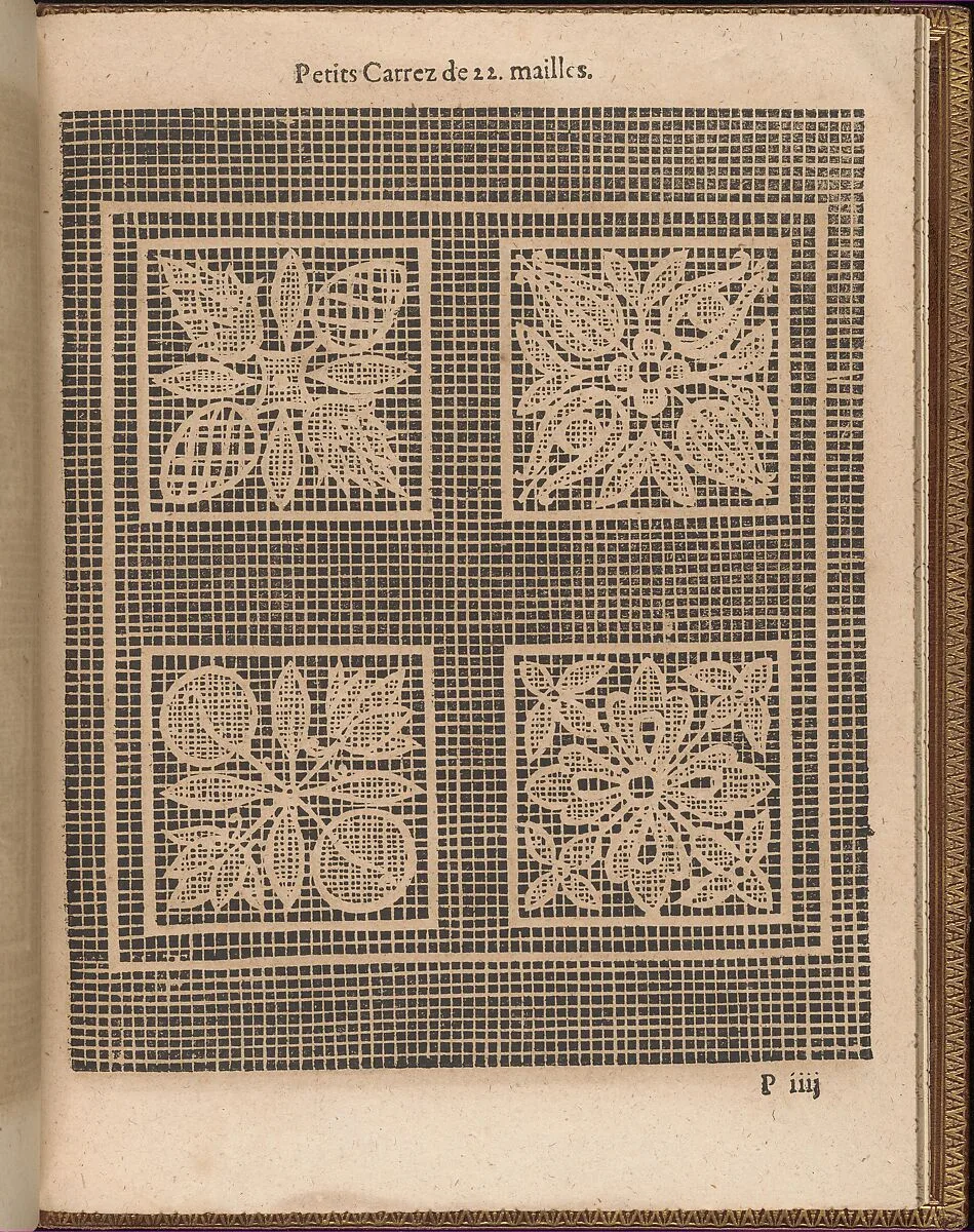 La Pratique de l'Aiguille, page 59 (recto) — Matthias Mignerak|Pierre Firens|Marie de Medici|Jean Le Clerc