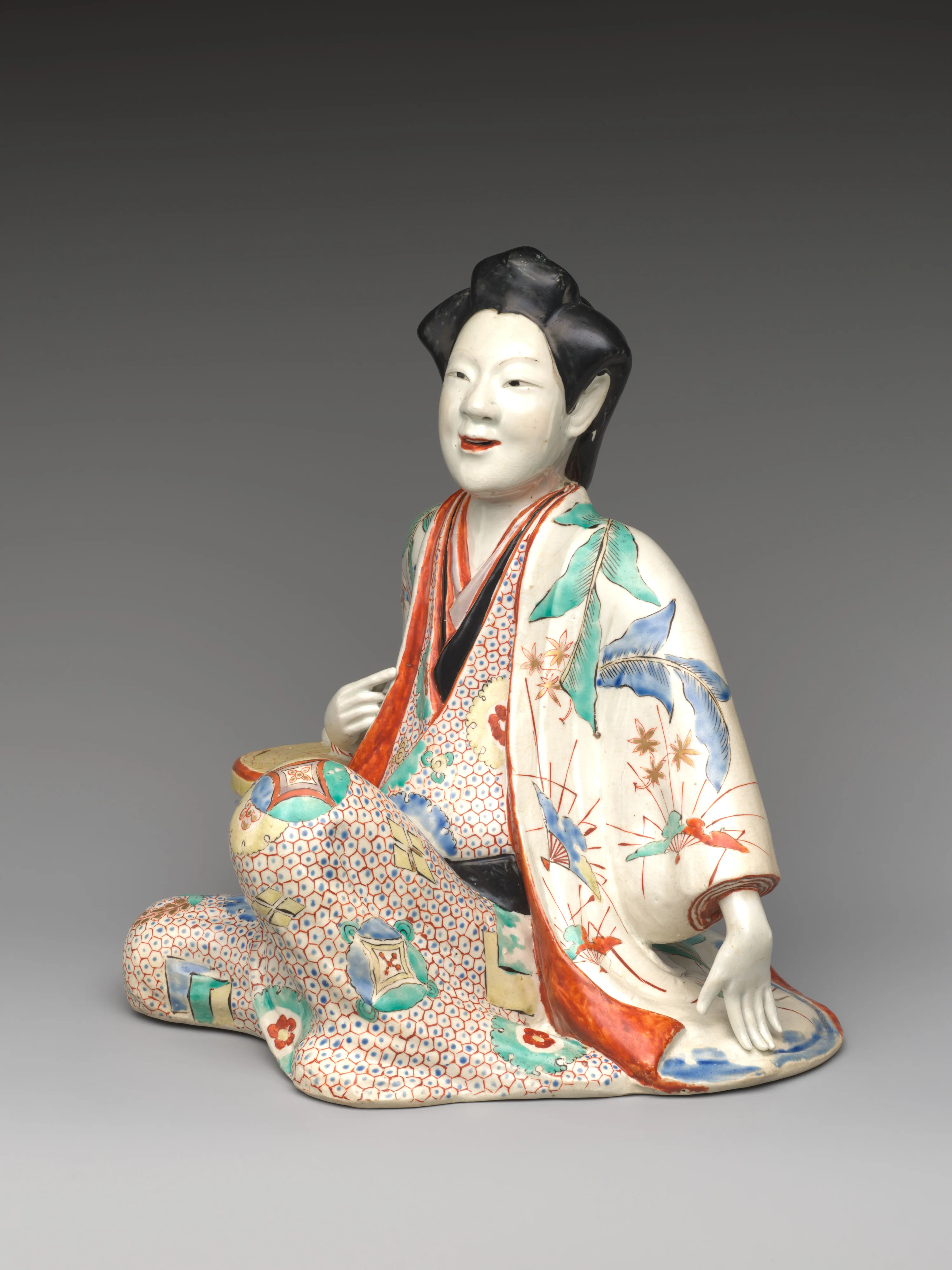 色絵婦人坐像|Figure of a Seated Beauty — Unknown