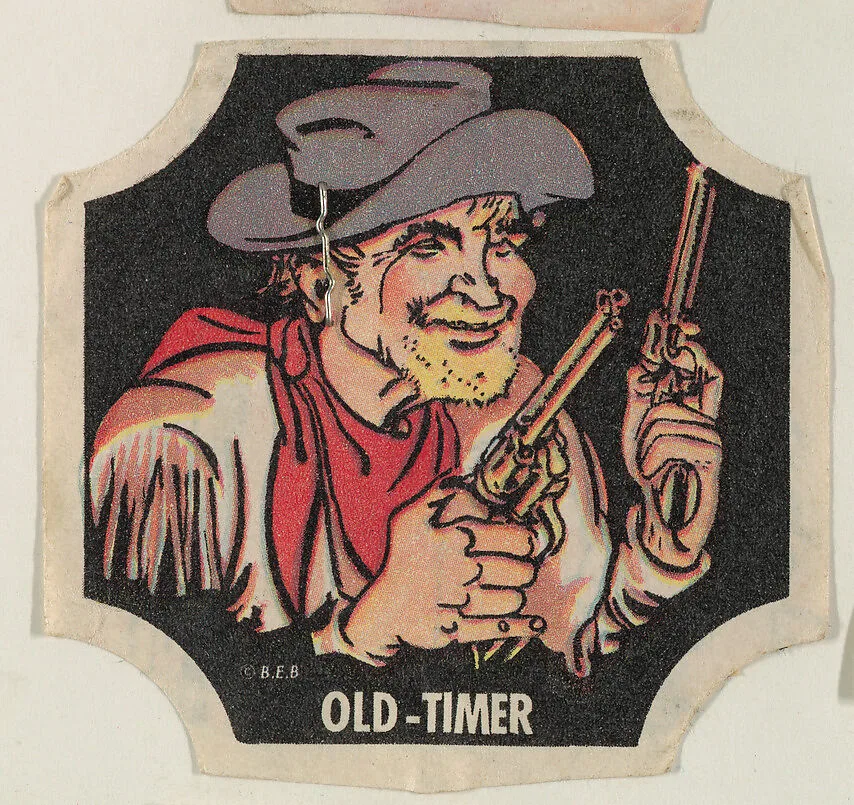 Old-Timer, from the Indians and Westerners bread end labels series (D290-10) — Unknown