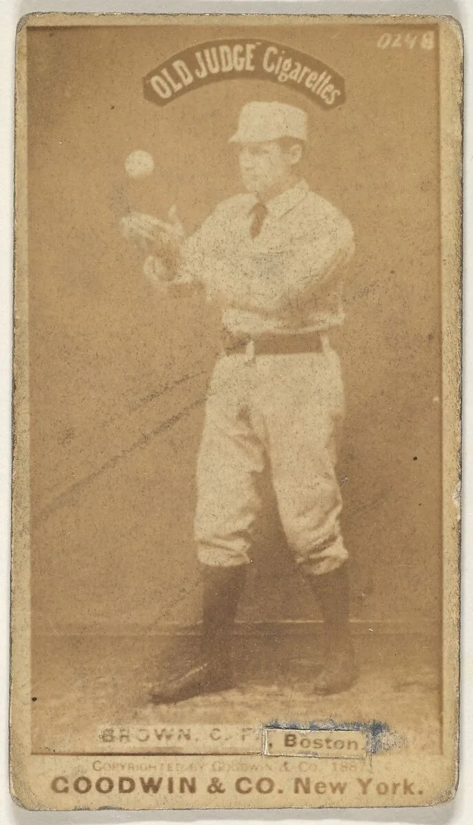 Brown, Center Field, Boston, from the Old Judge series (N172) for Old Judge Cigarettes — Goodwin & Company