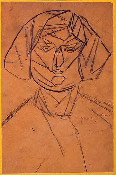 Renée de face — Jacques Villon