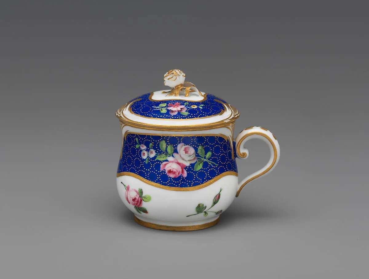 Cup with cover (pot à jus) — Sèvres Manufactory|Jean-Nicolas Le Bel