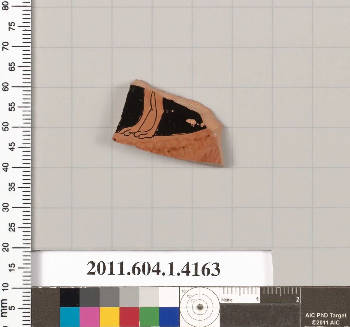 Terracotta fragment of a kylix (drinking cup) — Unknown