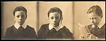 [Three Portrait Snapshots of Walker Evans on Uncut Strip]