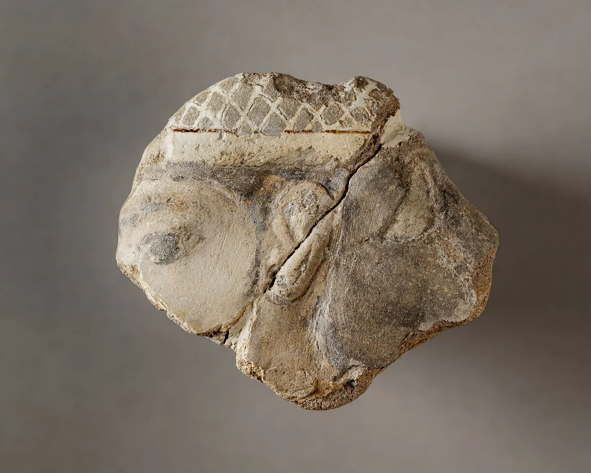 Tile with a head of a Mesopotamian captive from the palace of Ramesses II — Unknown