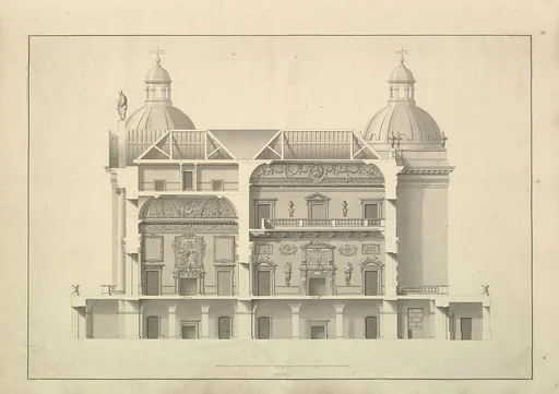 Transverse Section, Houghton Hall, Norfolk