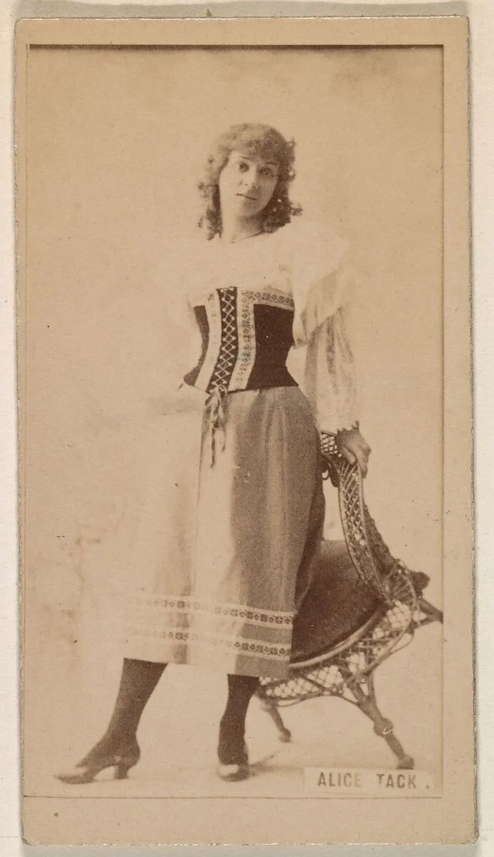 Alice Tack, from the Actresses series (N245) issued by Kinney Brothers to promote Sweet Caporal Cigarettes — Kinney Brothers Tobacco Company