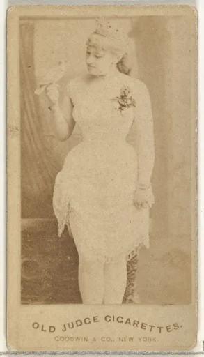 From the Actors and Actresses series (N171) for Old Judge Cigarettes