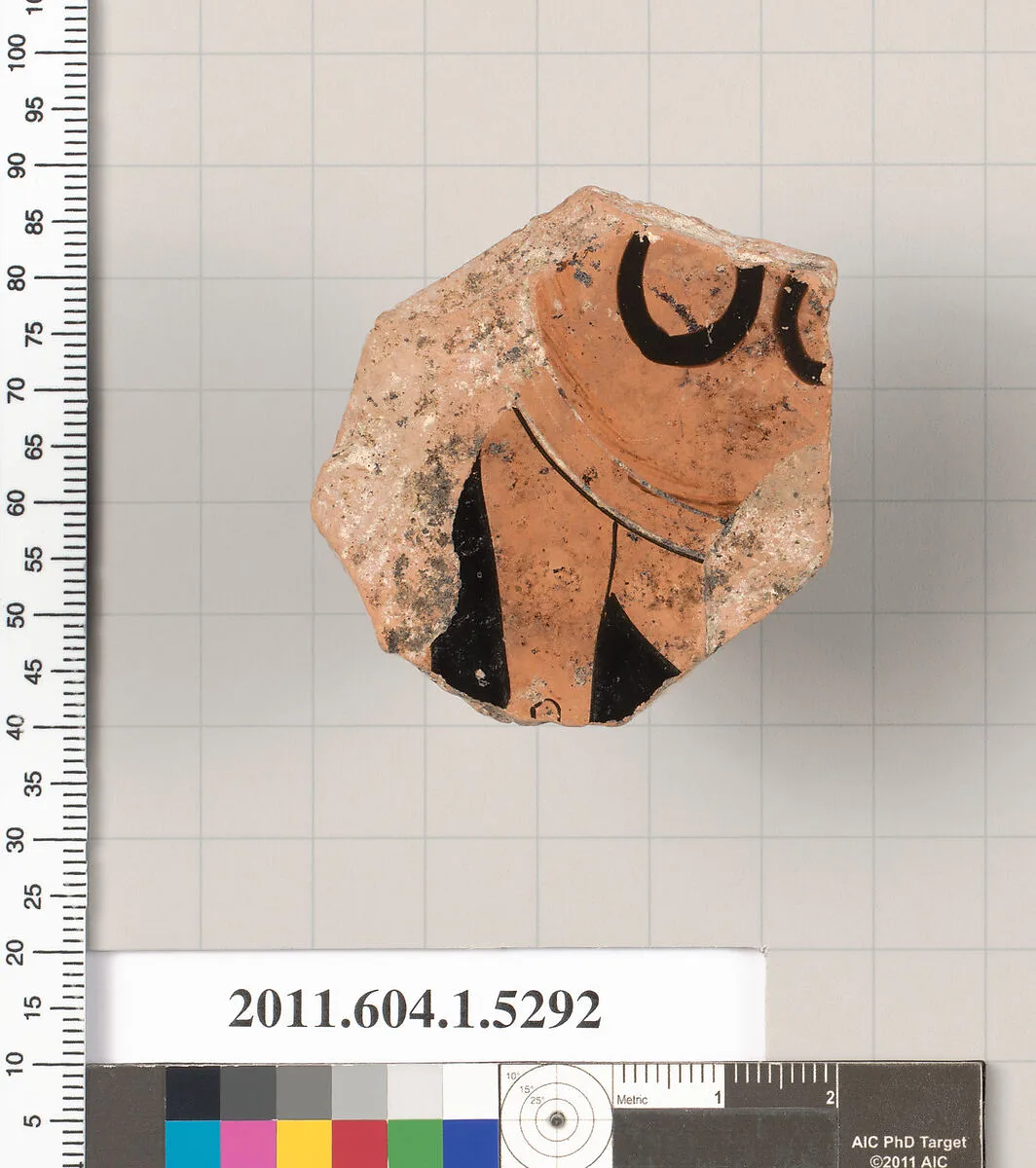 Terracotta fragment of a kylix (drinking cup) — Unknown