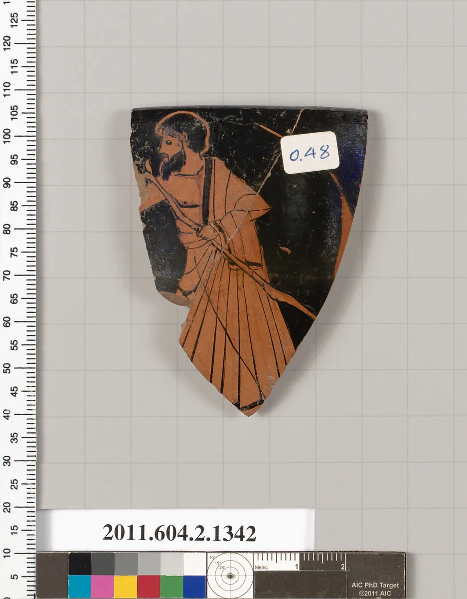 Terracotta fragment of a skyphos (deep drinking cup) — Unknown