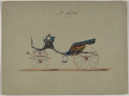 Design for Cabriolet or Victoria, no. 3678