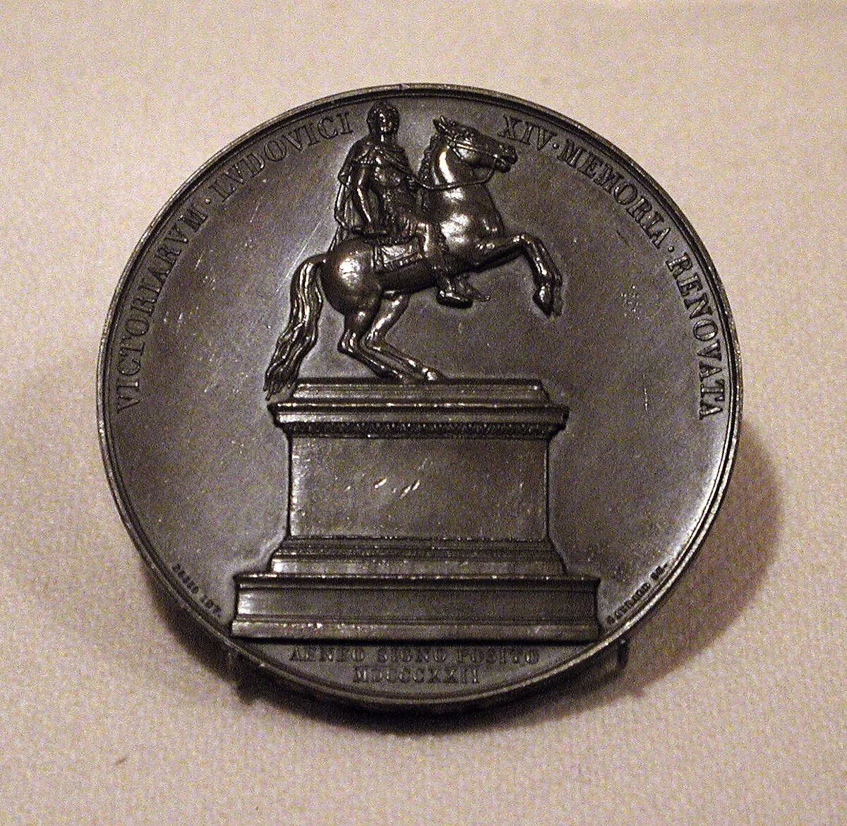 Medal Commemorating the Replacement of the Statue of Louis XIV in the Place des Victoires — Raymond Gayrard|Baron François Joseph Bosio