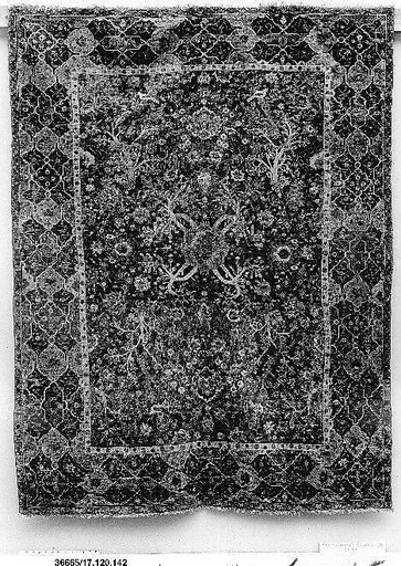 Carpet with Tree and Bird Design
