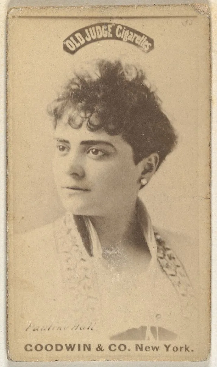 Pauline Hall, from the Actors and Actresses series (N171) for Old Judge Cigarettes — Goodwin & Company