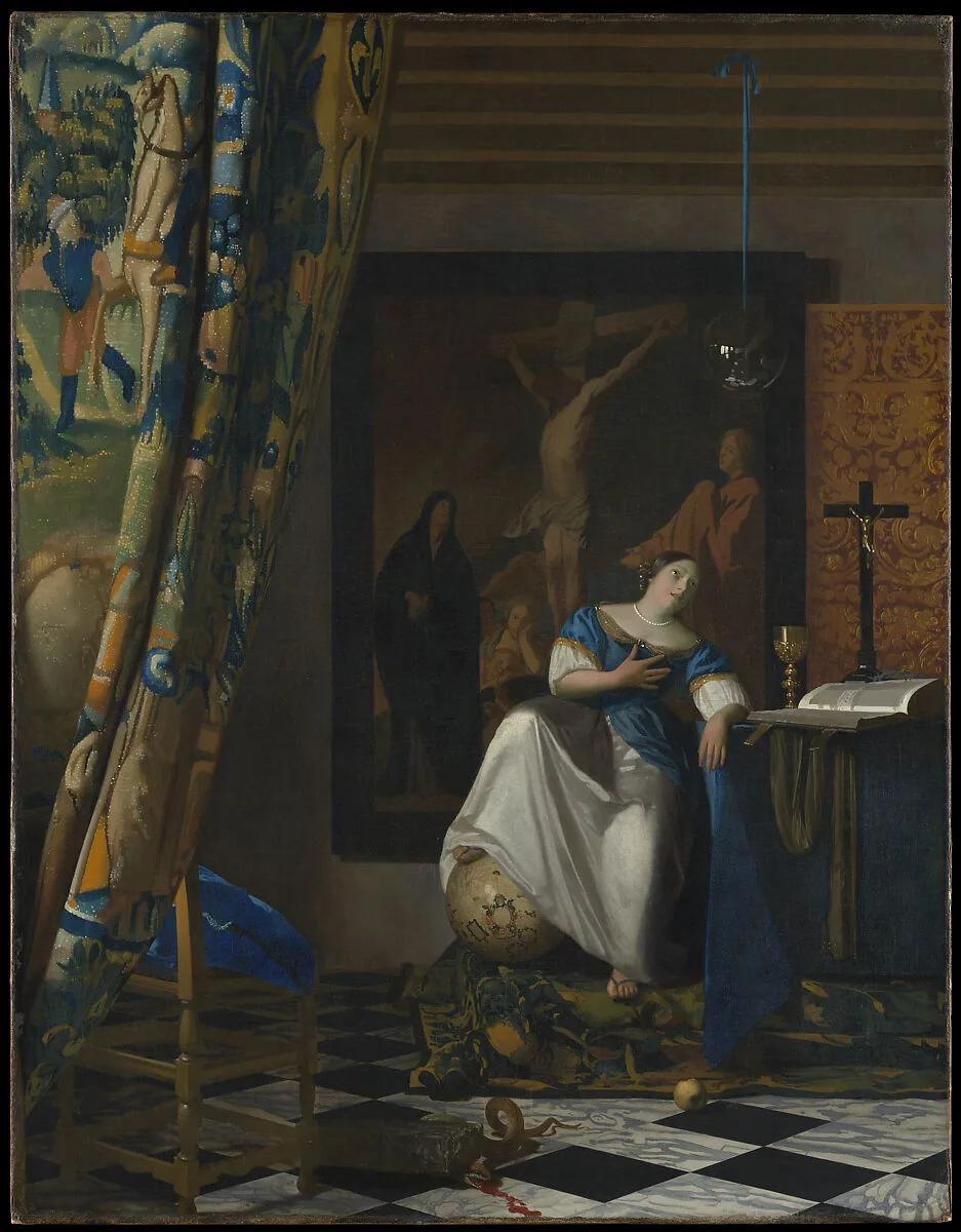 Allegory of the Catholic Faith — Johannes Vermeer