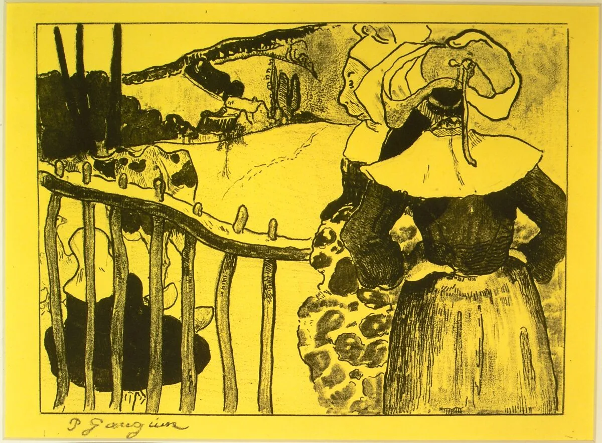Bretonnes à la Barrière, from the Volpini Suite: Dessins lithographiques — Paul Gauguin