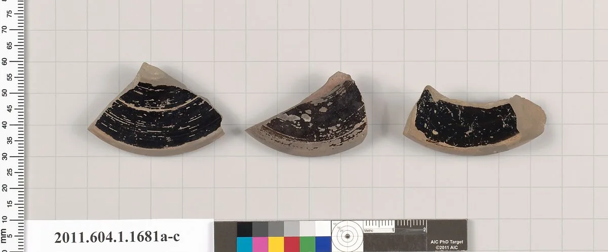 Terracotta fragments of kylikes (drinking cups) — Unknown