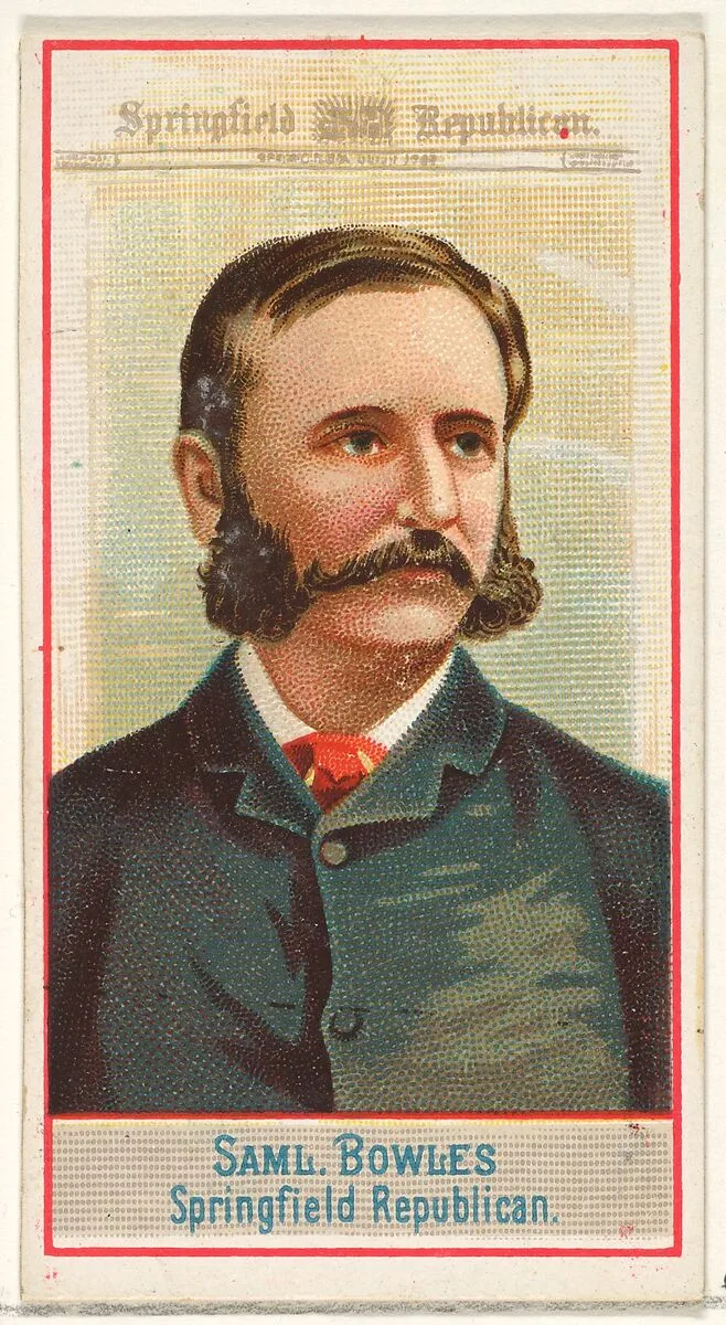 Samuel Bowles, Springfield Republican, from the American Editors series (N1) for Allen & Ginter Cigarettes Brands — Allen & Ginter