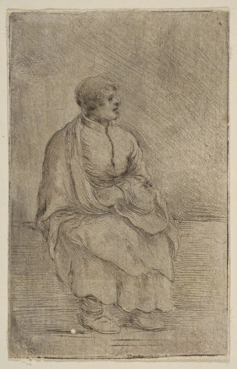 Seated Ecclesiastic — Stefano della Bella
