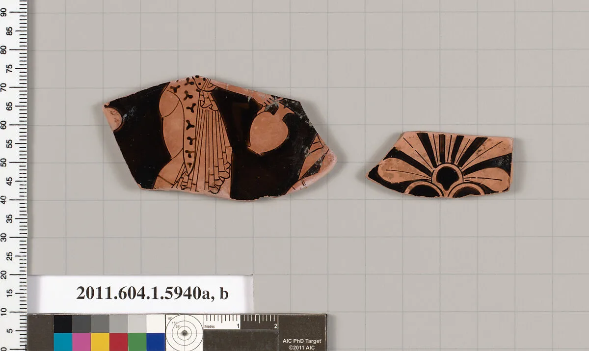 Terracotta fragment of a kylix (drinking cup) — Unknown