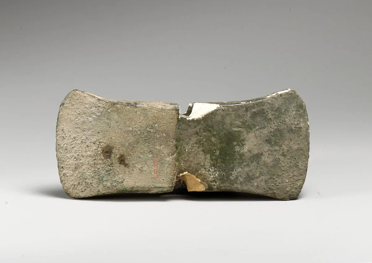 Fragmentary bronze double axe — Unknown