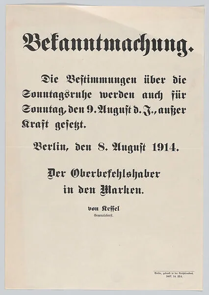 Bekanntmachung — Anonymous