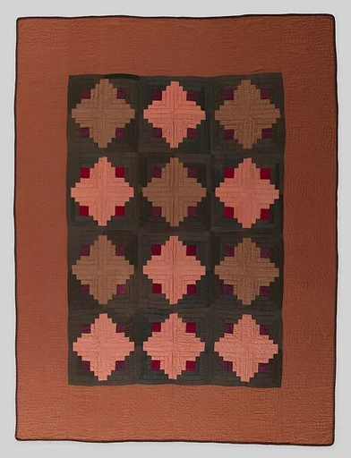Quilt, Log Cabin pattern