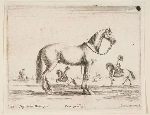 Horse, plate 21 from "Various Animals" (Diversi Animali)