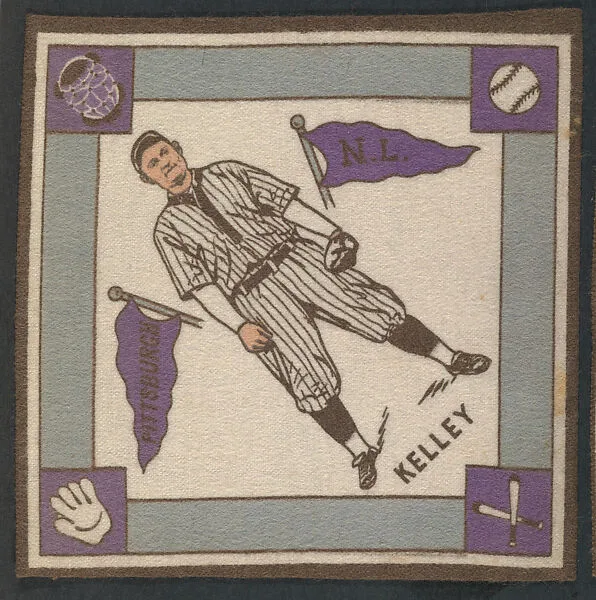 Joe Kelley, Pittsburgh, National League from Baseball Players Felt Blanket series (B18) — Unknown