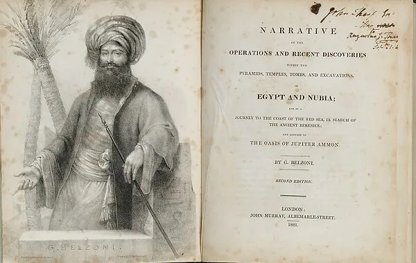 Narrative of the Operations and Recent Discoveries Within the Pyramids, Temples, Tombs and Excavations in Egypt and Nubia; and of a Journey to the Coast of the Red Sea, in Search of the Ancient Berenice; and Another to the Oasis of Jupiter Ammon — Giovanni Battista Belzoni