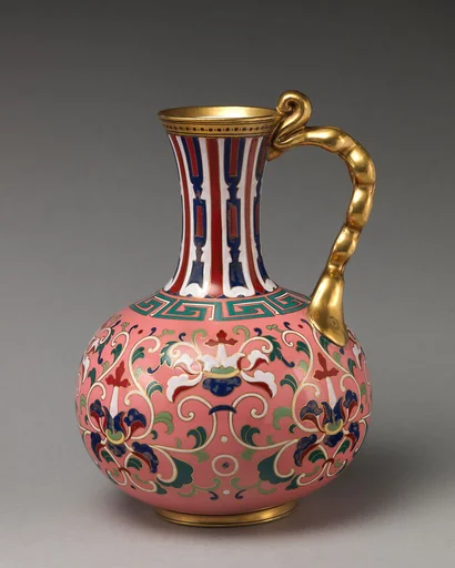 Ewer with "cloisonné" decoration