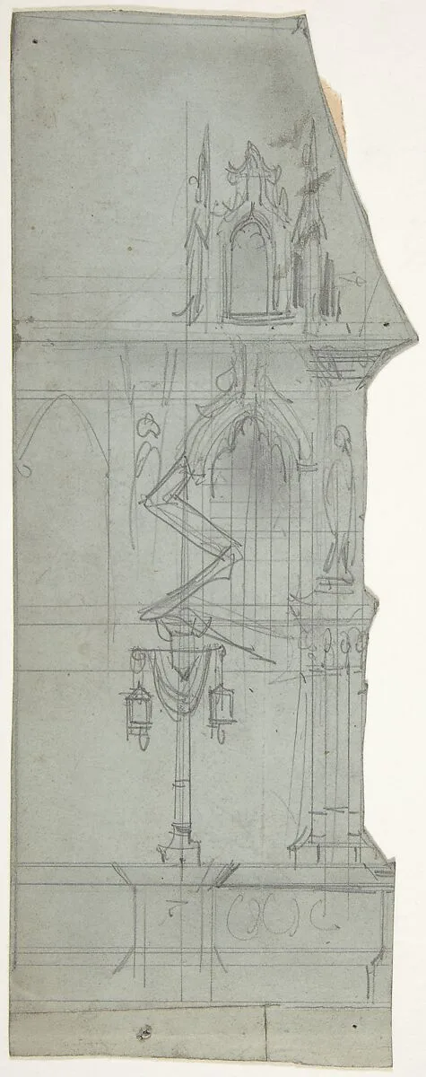 Design for a Stage Set at the Opéra, Paris — Eugène Cicéri