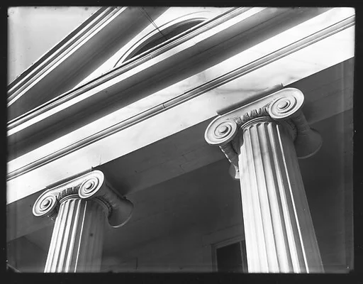 [Ionic Capitals of Greek Revival Building, Cambridge, Massachusetts]