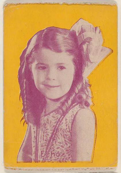 Echo, M-G-M, from Cutout Head Strip Cards (W500) — Unknown
