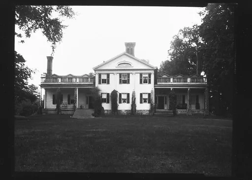 [Greek Revival House with Full-Façade Porch, Cherry Valley, New York?]