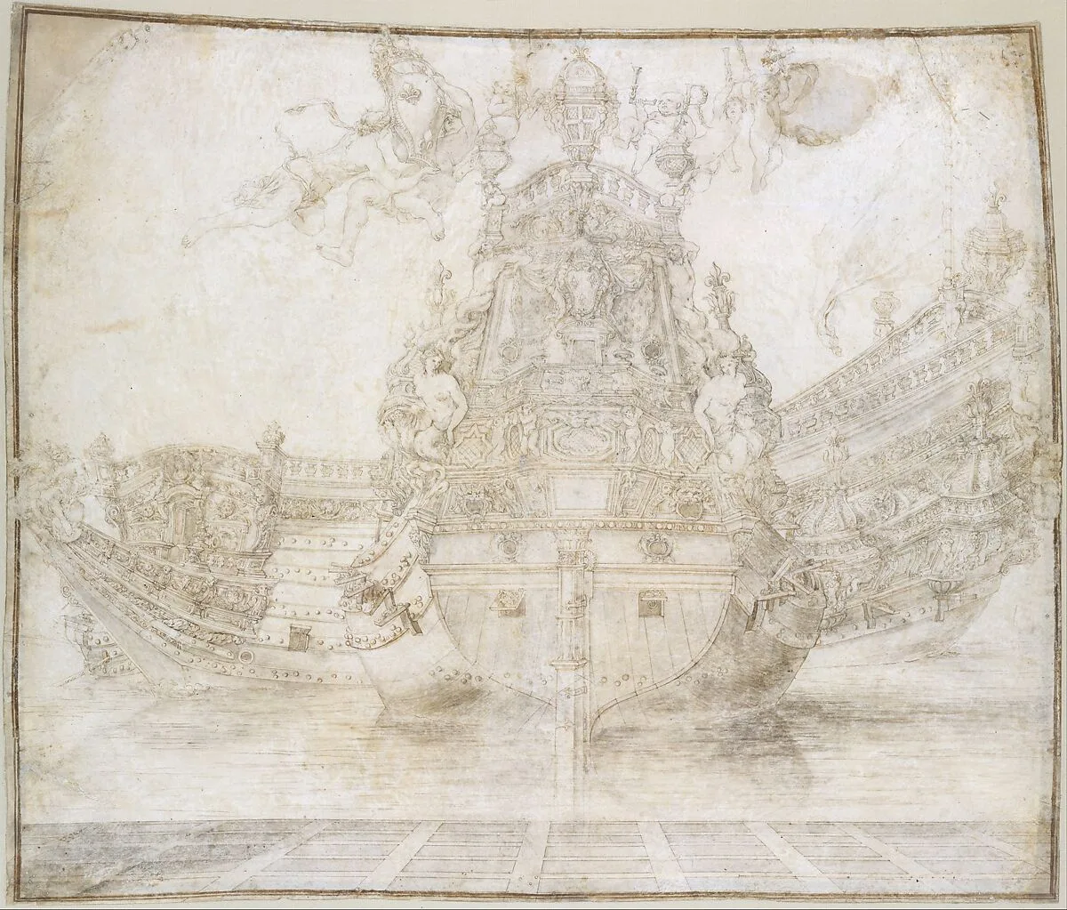 Design for the decoration of a Warship — Pierre Puget
