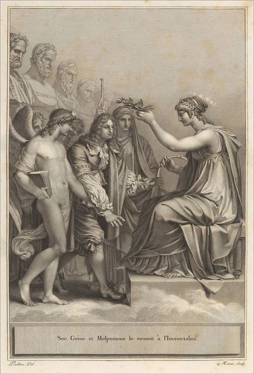 Oeuvres de Jean Racine — Pierre Didot l'ainé|Jean Racine|Pierre Paul Prud'hon|Jean Guillaume Moitte|Anne Louis Girodet-Trioson|Taunai|Antoine Denis Chaudet|Jean-Baptiste-Michel Dupréel|baron François Gérard