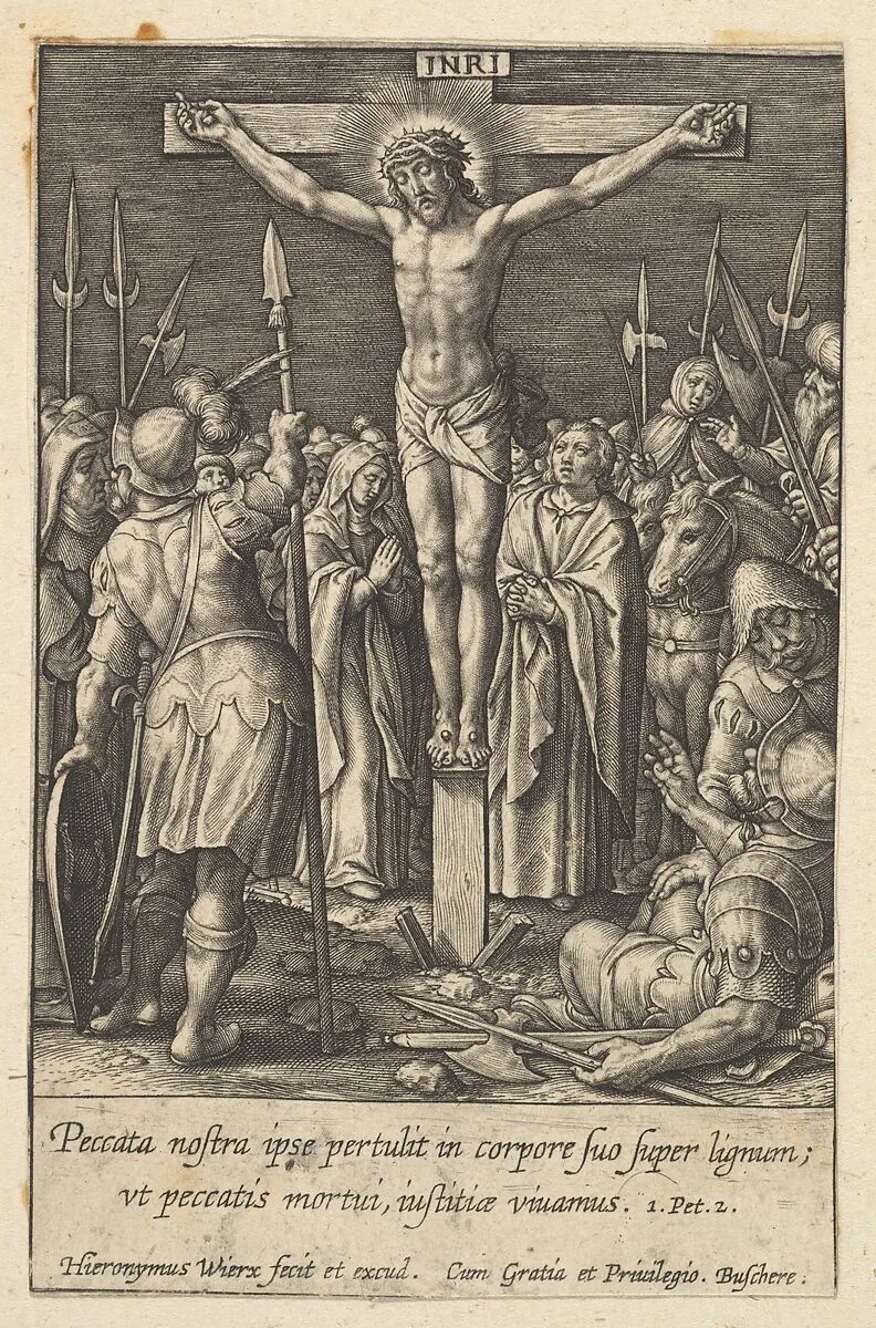 Christ Crucified — Hieronymus (Jerome) Wierix